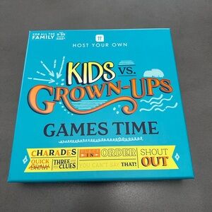 Talking Tables Kids vs. Grown-Ups Games Time board game - BRAND NEW